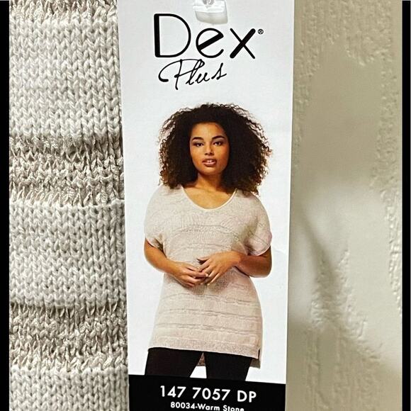 Dex plus Short Sleeve v-neck sweater - Picture 2 of 4